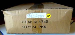 lot 186 image: NEW BOX OF 24 - 2PKS  48 BULBS  K-Lite Appliance Bulbs 2pc 40wt Clear (24X$)