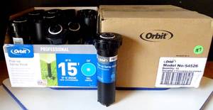 lot 187 image: NEW CASE OF 15 UNITS - ORBIT 4 PROFESSIONAL SERIES SPREAY HEAD W FULL PATTERN NOZZLE (15x$)