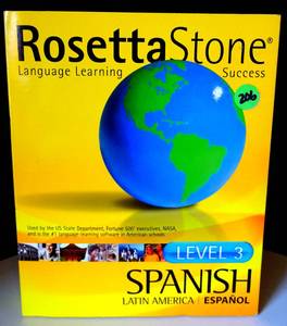 lot 206 image: NEWSEALED - ROSETTA STONE SPANISH LATIN AMERICA - LEVEL 3