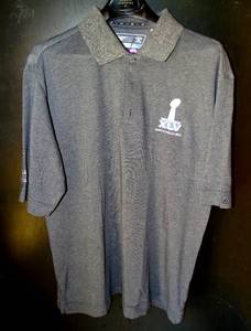 lot 238 image: LIMITED EDITION - CUTTER & BUCK EXCLUSIVE STADIUM COLLECTION - SUPERBOWL 45 EMBROIDERED POLO - SIZE LARGE