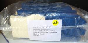 lot 257 image: NEW ONE DOZEN - 9363PM LATEX LINED WORK GLOVES
