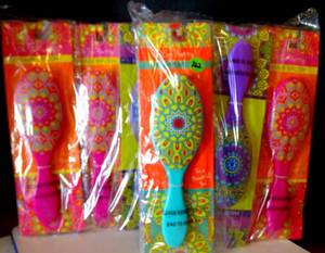 lot 262 image: NEW - OH SO PRETTY COLORFUL HAIRBRUSHES (12 UNITS x$)