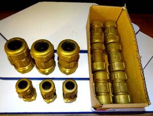 lot 302 image: NEW- MATCO-NORCA 12 IPS (34 CTS) Brass Compression Coupling Short (Lead Free) 9 PCS & 3 - 1 INCH $$$