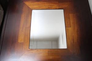 lot 10 image: Cocktail Table with top mirror panel
