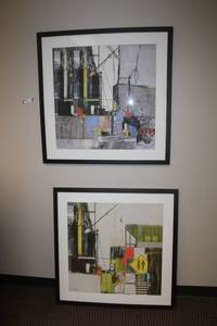 lot 39 image: Pair of Framed Artwork by M. Brouillette - 3x3 each limited editions