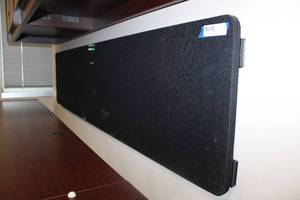 lot 64 image: Push pin Board - 78L x 16H, Mounting included must remove