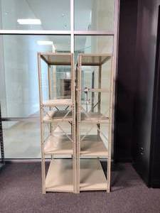 lot 86 image: (2) 5-shelf metal storage shelving - 3W x 18D x 6H