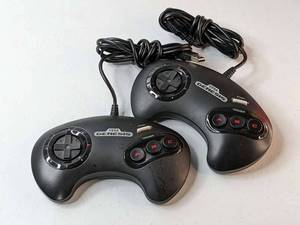 lot 1 image: Lot of 2 - Sega Genesis 3-Button USB Controller MK-16500