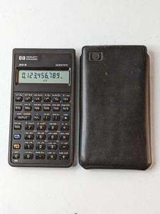 lot 7 image: Vintage Hewlett Packard HP 20S Scientific Calculator w Soft Case