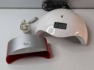 lot 9 image: Lot of 2 - LED Nail Lamp
