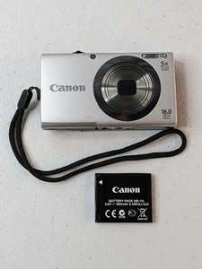 lot 15 image: Canon PowerShot A2300 HD 16.0 MP 5x Digital Camera w Battery