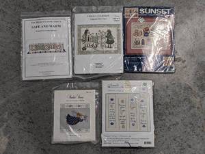 lot 36 image: Lot of 5 - Cross Stitch Kits - NEW