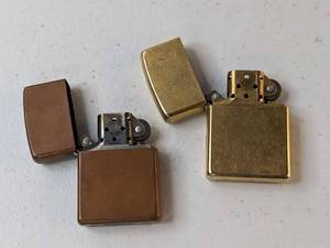 lot 61 image: Lot of 2 - Zippo Lighters