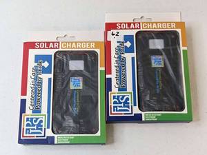 lot 62 image: Lot of 2 - JPS Solar Chargers for Smart Phones - NEW