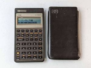 lot 113 image: HP 17BII Hewlett Packard 17B II Business Calculator w Case