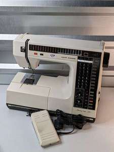 lot 127 image: New Home Embroidery Memory Craft 6000 Sewing Machine - For Parts