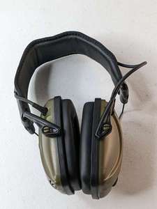 lot 136 image: ELECTRONIC SHOOTING EARMUFFS Ear Hearing Protection Headphones Black AWESAFE