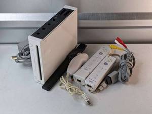 lot 212 image: Nintendo Wii Console System w 2 Controller