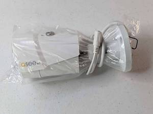 lot 220 image: Q-See QCN8068BA - 4MP PoE  IP HD White Bullet Style - Security Camera - NEW