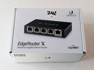 lot 242 image: Ubiquiti Networks EdgeRouter X 5-Port Gigabit Router ER-X