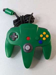 lot 250 image: Nintendo 64 N64 Green Controller