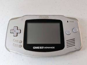 lot 259 image: Nintendo Game Boy Advance GBA Silver Handheld Console AGB-001 - For Parts