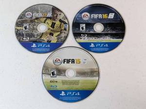 lot 293 image: Lot of 3 - PlayStation 4 Games FIFA 17, FIFA 16, FIFA 15