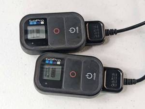 lot 313 image: Lot of 2 - GoPro ARMTE-001 Black Wireless Handheld Remote Control