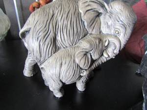 lot 27 image: 8X10 MOM AND BABY ELEPHANT