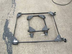 lot 85 image: Metal black EQUIPMENT ROLLERS Movers Qty 2,  WERE USED IN A WORK SHOP FOR EQUIPMENT
