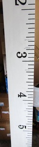 lot 110 image: 6ft tall wall board to measure the growth of your child as they grow older, good for memories