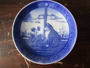 lot 131 image: Royal copenhagen denmark plates qty 3 years 1960,1970 and 1973