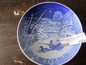 lot 133 image: Royal Copenhagen plates made in denmark qty 3 years 1970, 1969, and 1978