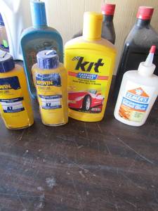 lot 218 image: rain dance, irwin strait-line marking chalk x 2, kit carnauba car wax