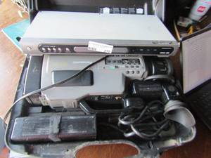 lot 270 image: Magnavox DVD player , Panasonic VS. camcorder recorder, unknown working condition