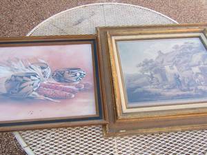 lot 311 image: 24x28 western photo, 19x23 Indian art photo ron vergen