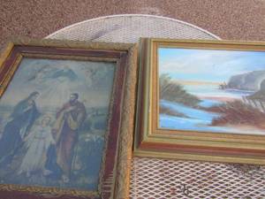 lot 312 image: angel art 27x22, 23x26 hellin elledge ocean view art