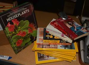 lot 54 image: Magazines and Books with book light as shown