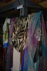lot 58 image: Womens scarfs and hanger (one still has tag)