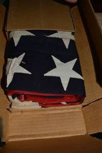 lot 61 image: Veterans Flag SIB with pamphlet