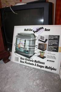 lot 37 image: Toshiba TV model CE27H15 and Multi-Use Swivel base SIB