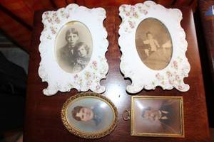 lot 38 image: Antique pictures and their frames