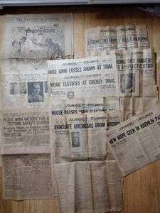 lot 4 image: An amazing walk back in Time with Historical Newspapers - from the end of WW1 (Nov. 1918) to Aug. 1948