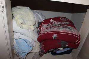 lot 154 image: Blankets and bath rugs