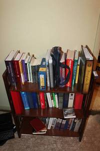 lot 169 image: Books and bookshelf - Catholic and religious books, see pictures