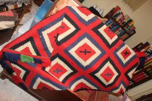 lot 183 image: Native American blanket - diamond design