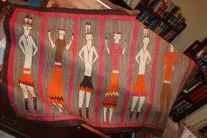lot 189 image: Native American blanket - Indian dancers design