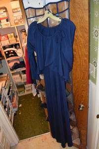 lot 198 image: Blue formal dress size 8