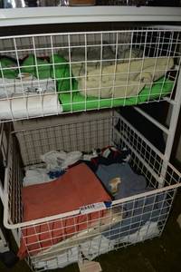 lot 211 image: (2) Elfa Shelves with clothes