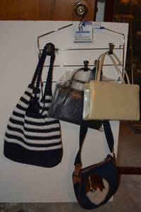 lot 42 image: Purses and hanger